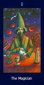 he Magician tarot card