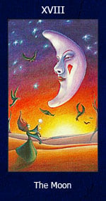 The Moon tarot card