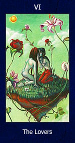 The Lovers tarot card