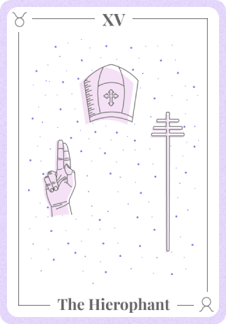 The Hierophant  Tarot Card