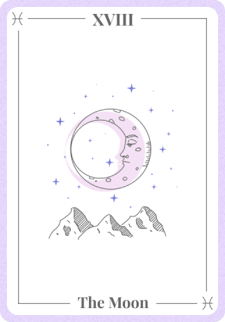 The Moon  Tarot Card